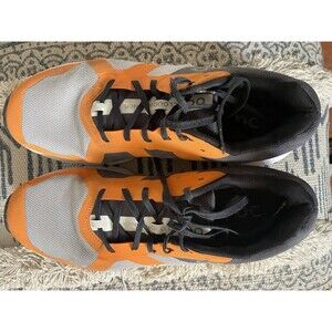 ON CLOUD Cloudrunner Men’s Size 10 Orange Grey Running Shoes Pre owned